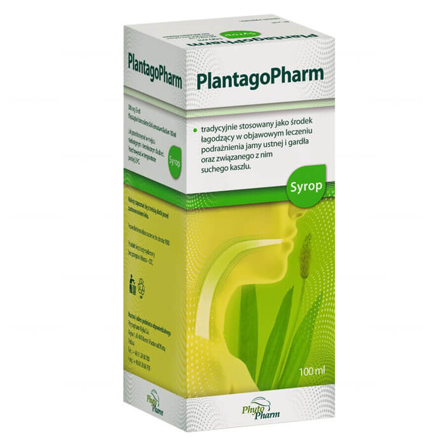 PlantagoPharm 506 mg/5 ml, siroop, 100 ml