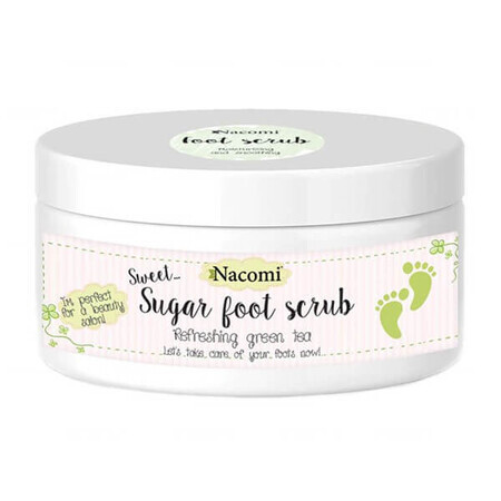 Nacomi, scrub piedi addolcente allo zucchero, 125 g