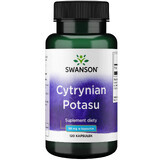 Swanson Potassium Citrate, citrate de potassium, 120 gélules