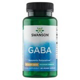 Swanson GABA, acido gamma aminobutirrico 750 mg, 60 capsule