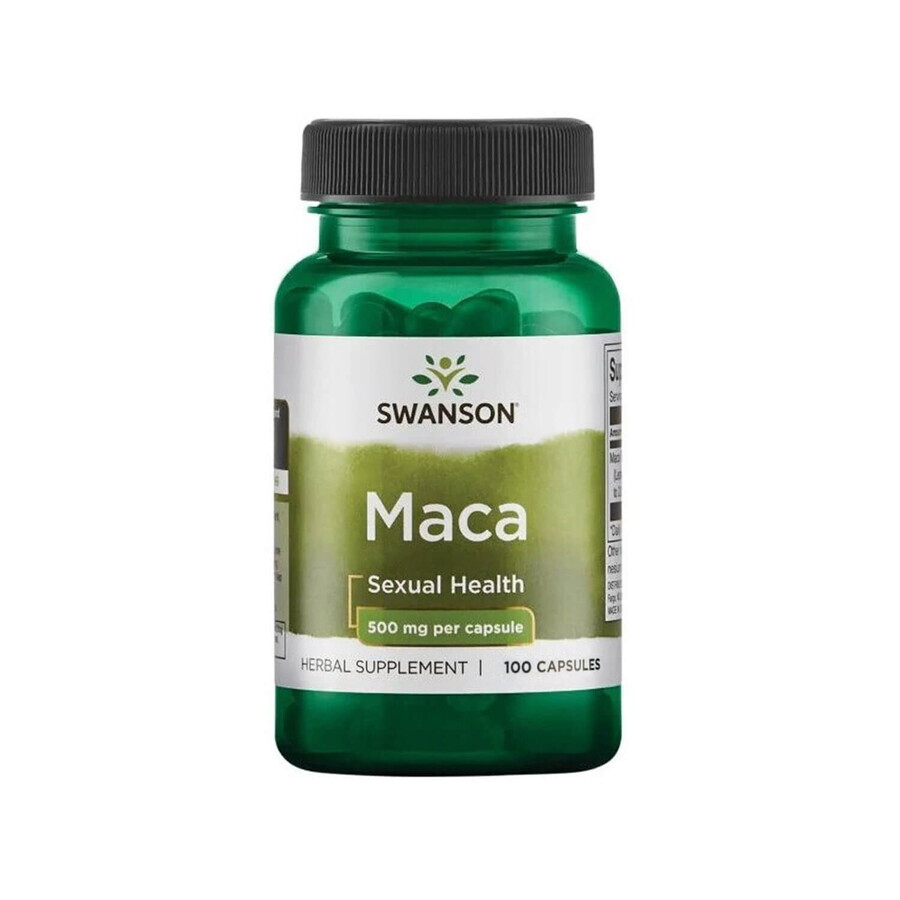 Swanson Maca, radice di maca in polvere, 100 capsule