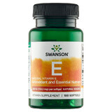 Swanson E, vitamina E naturale 200 UI, 100 capsule in gel