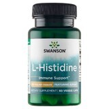 Swanson AjiPure L-istidina, L-istidina 500 mg, 60 capsule vegetali