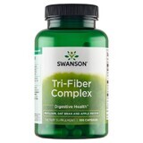 Swanson Tri-Fiber Complex, Bucce di semi di psillio + crusca + pectina, 100 capsule