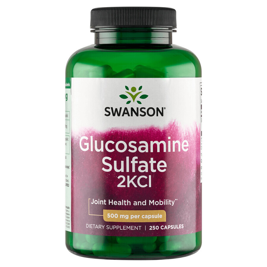 Swanson Glucosamina solfato 2KCl, glucosamina, 250 capsule