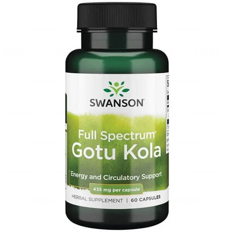 Swanson Full Spectrum Gotu Kola, Centella Asiatica, 60 capsule