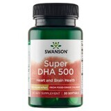 Swanson Super DHA 500, olio di calamaro marino, 30 capsule