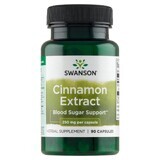 Swanson Cinnamon Extract, Cinnamon, 90 Capsules