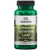 Swanson Gymnema Sylvestre Leaf, foglia di gurmar, 100 capsule