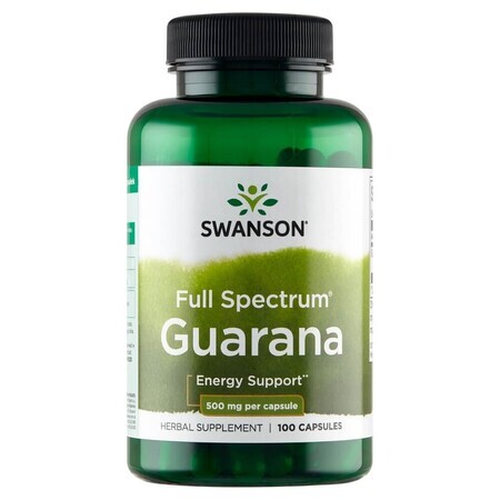 Swanson Full Spectrum Guarana, Semi di Guaranà, 100 capsule