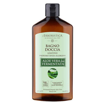 Organic fermented Aloe Vera shower gel, 300 ml, L'Erboristica