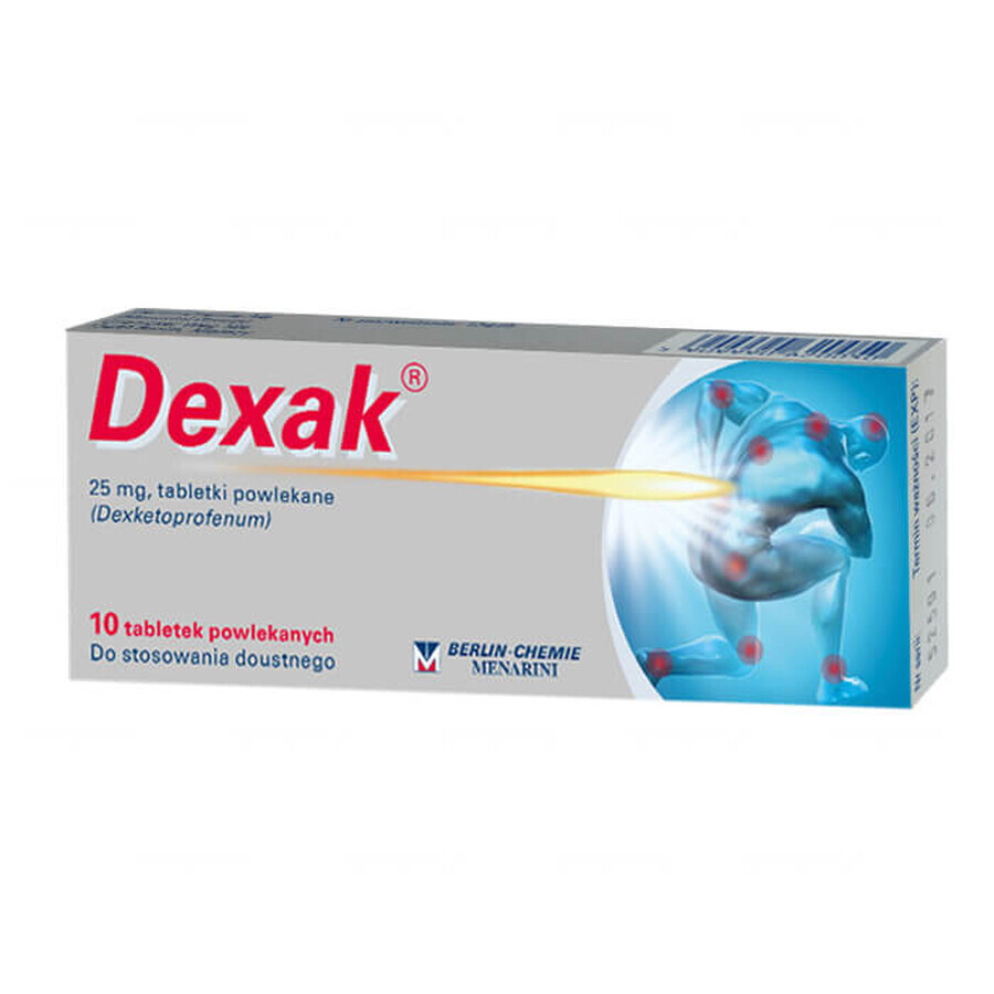 Dexak 25 mg, 10 Filmtabletten