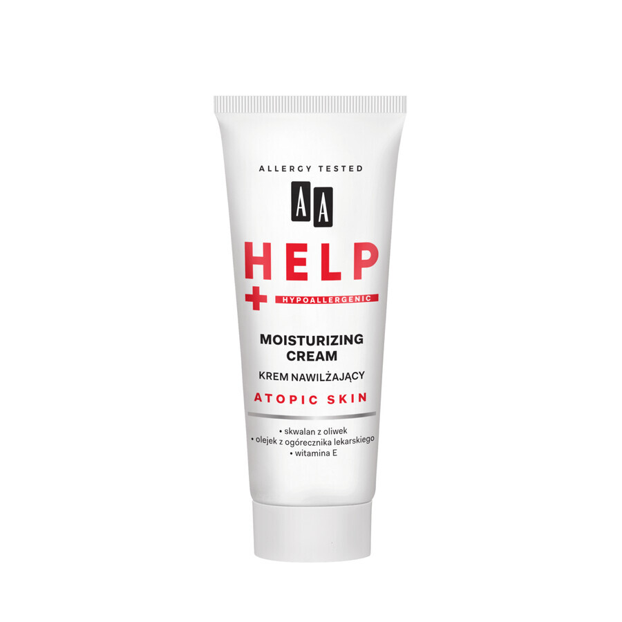 AA Help, Pelle atopica, crema idratante senza profumo, 50 ml