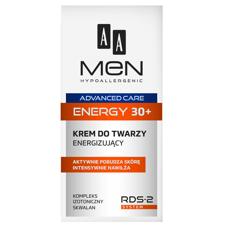 AA Men Energy, crema energizzante 30+, 50 ml