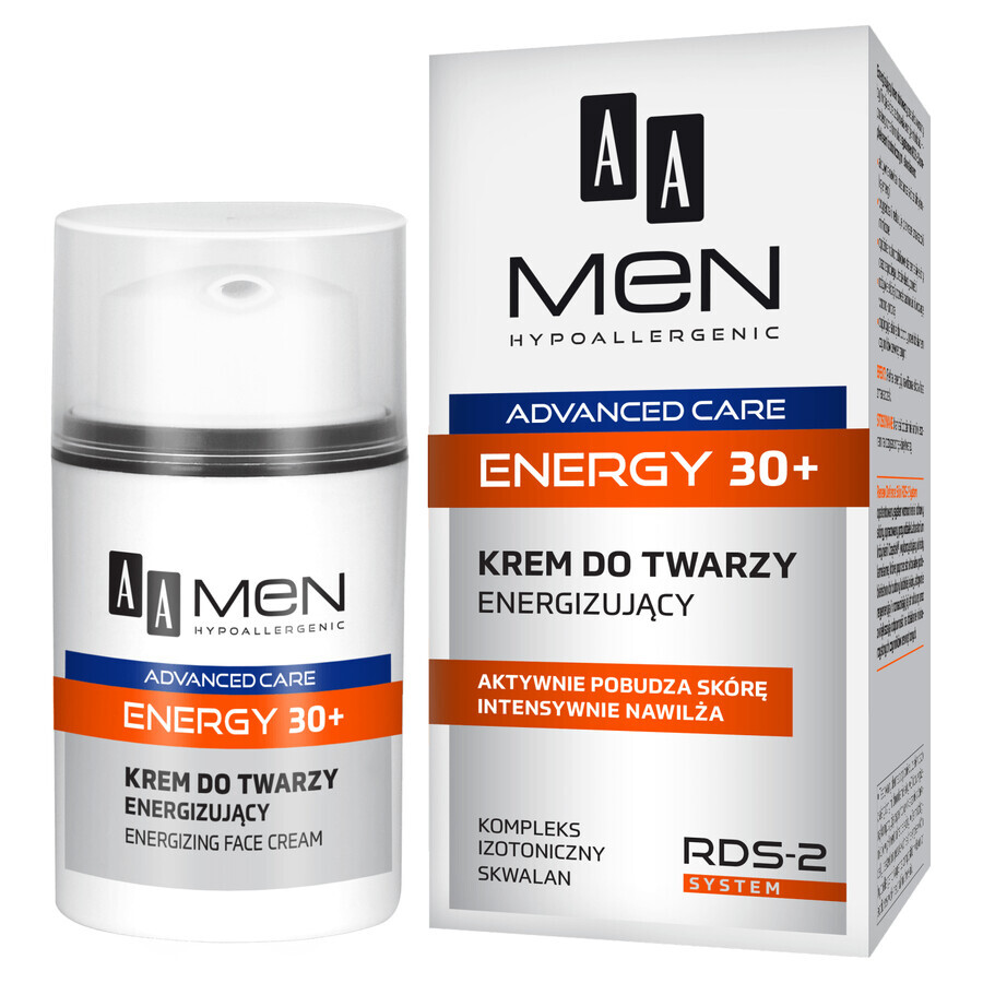 AA Men Energy, crema energizzante 30+, 50 ml