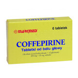 Coffepirin Kopfschmerztabletten 450 mg + 50 mg, 6 Tabletten