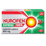 Nurofen Express Forte 400 mg, 20 Weichkapseln