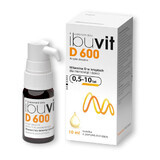 Ibuvit D 600, vitamina D per neonati e bambini, gocce orali, 10 ml