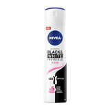 Nivea, spray antitranspirante, Invisible Black & White, Transparente, 150 ml