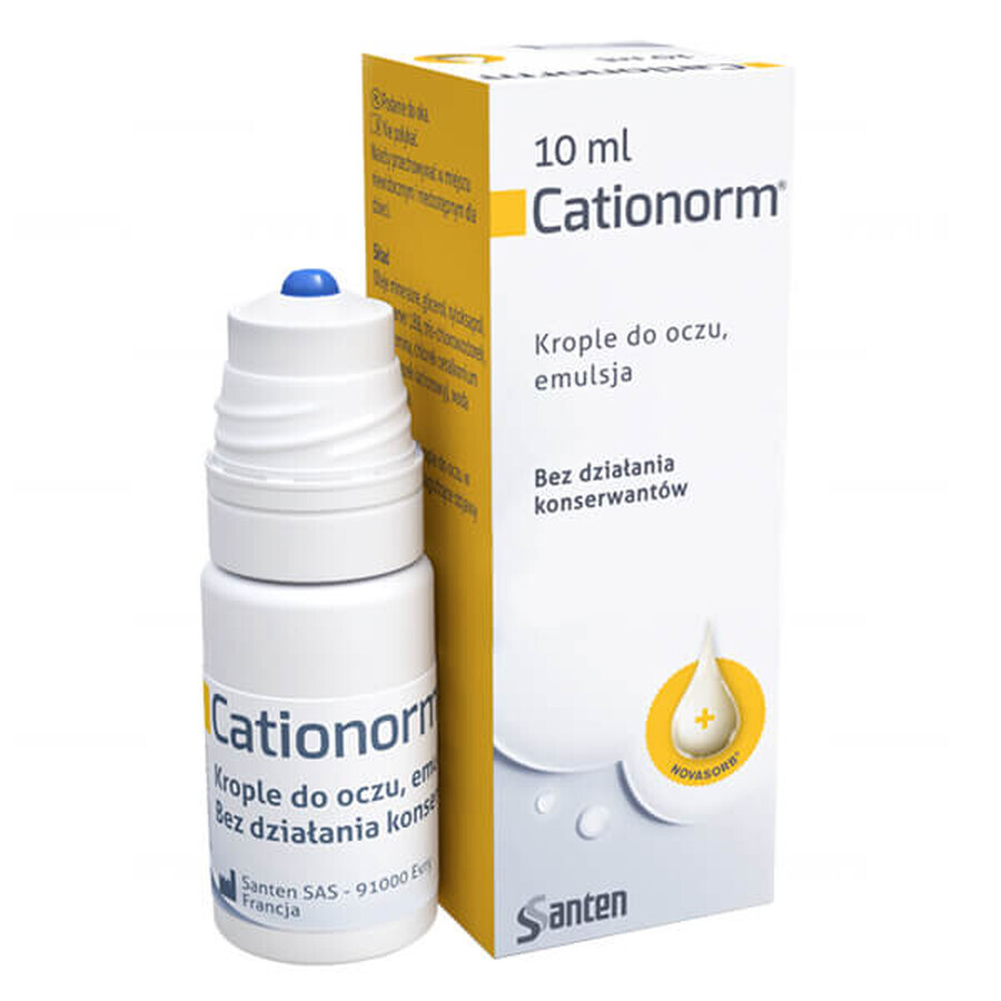 Cationorm, collirio, emulsione, 10 ml