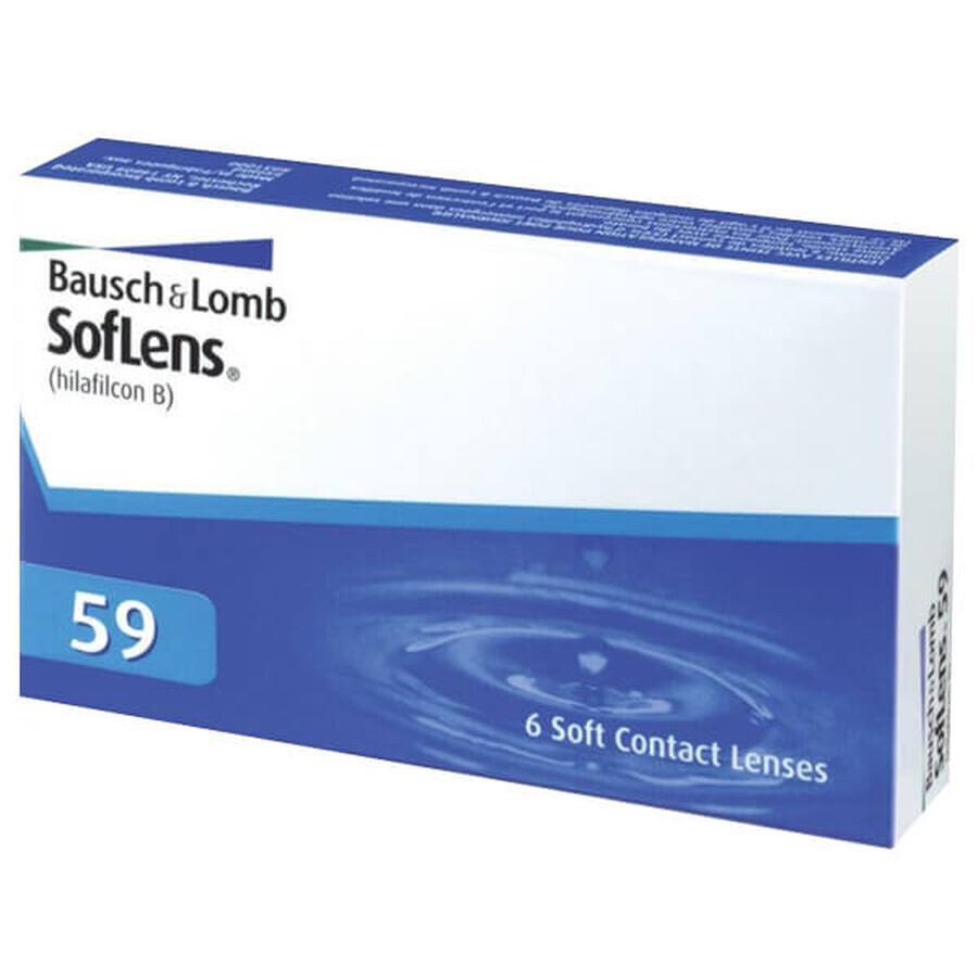 SofLens 59 Kontaktlinsen, 30 Tage, -2.25, BC 8.6, 6 Stück.