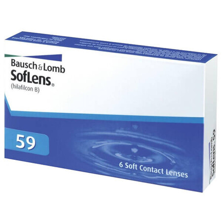 Contact lenses SofLens 59, 30 days, -3.75, BC 8.6, 6 pcs.