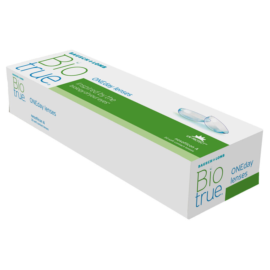 Biotrue ONEday, lenti a contatto, 1 giorno, sferiche, - 2,00, 30 pz.