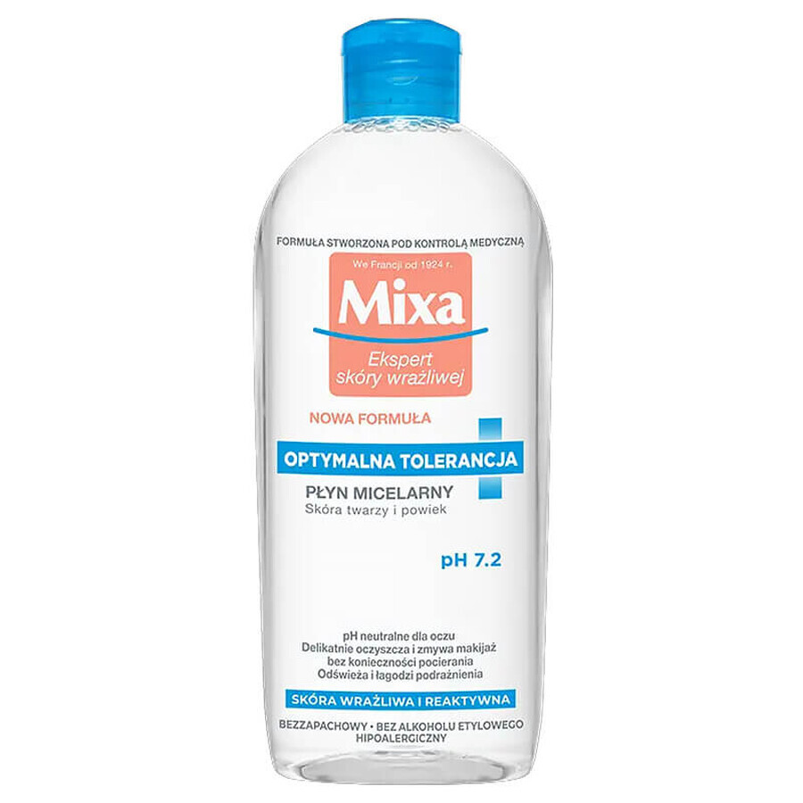 Mixa Optimal Tolerance, Lotion micellaire, peau sensible, 400 ml