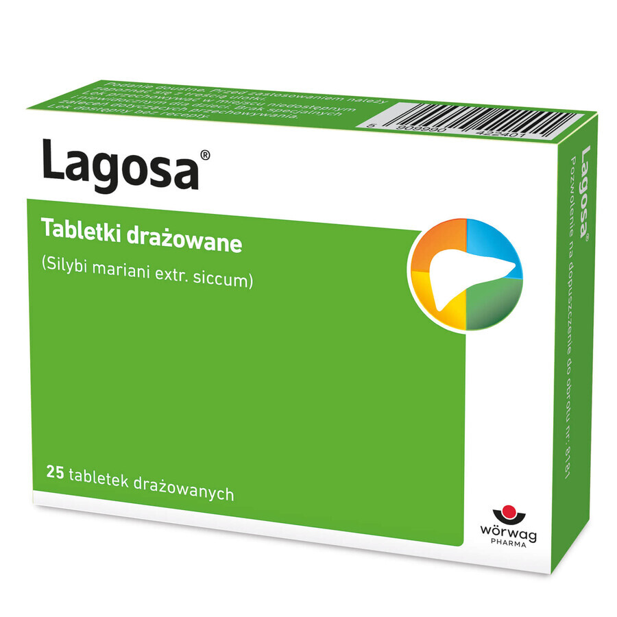 Lagosa 150 mg, 25 irritated tablets