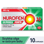 Nurofen Express Forte 400 mg, 10 capsule molli