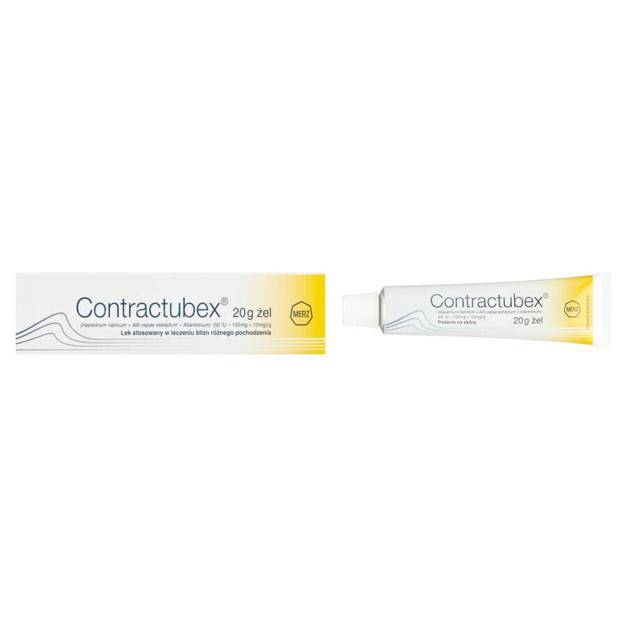 Contractubex (50 UI + 100 mg + 10 mg)/g, gel cicatriziale, 20 g