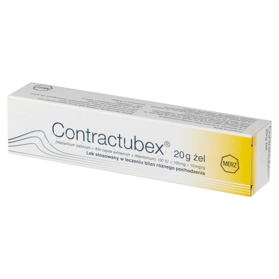 Contractubex (50 UI + 100 mg + 10 mg)/g, gel cicatriziale, 20 g