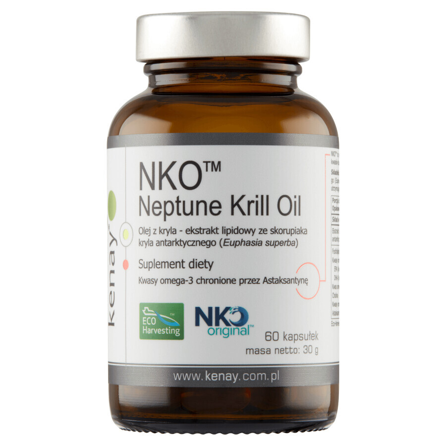 Kenay NKO Neptune Krill Oil, 60 capsule