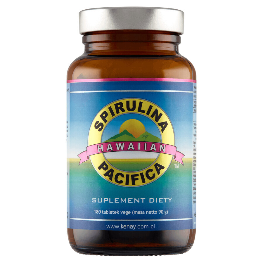 Kenay, Spirulina Pacifica 500 mg, 180 compresse