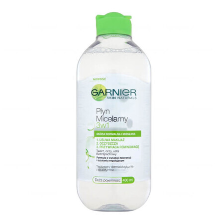 Garnier, Lozione micellare 3in1, pelle normale e mista, 400 ml