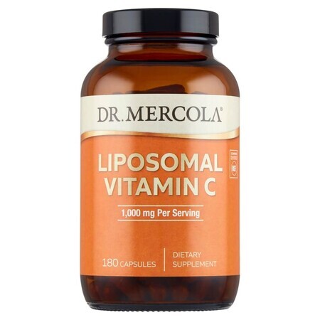 Dr. Mercola Vitamina C liposomiale, vitamina C 1000 mg, 180 capsule