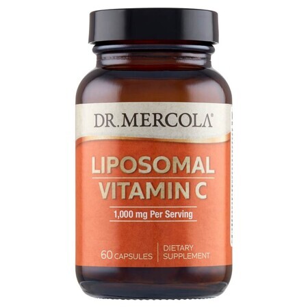 Dr. Mercola Vitamina C liposomiale, vitamina C 1000 mg, 60 capsule