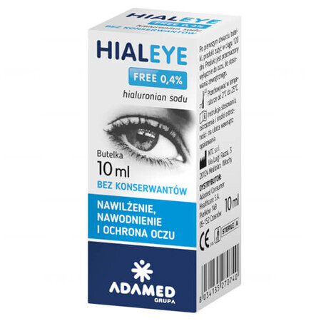 Hialeye Free 0,4%, collirio idratante, 10 ml