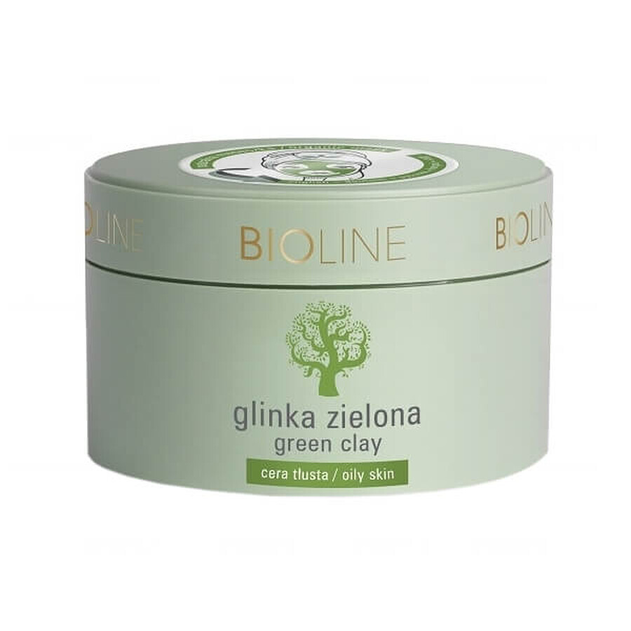 Bioline, groene klei, vette huid, 150 g