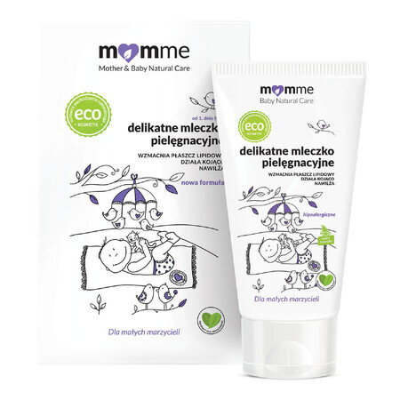 Momme, delicate milk for skin care from the first day of life, 150 ml