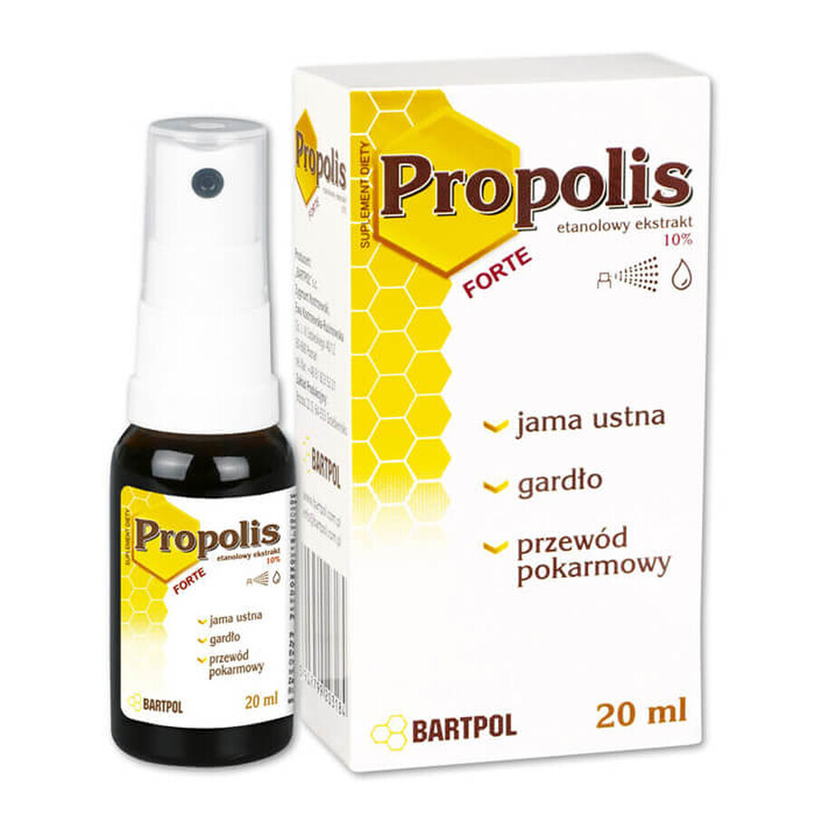 Propolis Forte, ethanolic extract, 20 ml