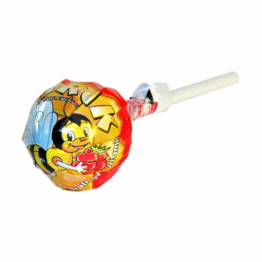 Barcik, raspberry-flavored lollipop, with propolis, honey and vitamin C, 1 pc