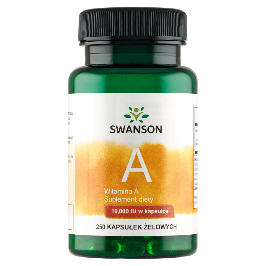 Swanson A, Vitamin A 10000 IU, 250 Gelkapseln