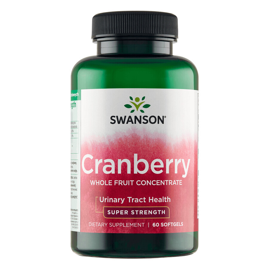 Swanson Cranberry Super Sterkte, 60 capsules