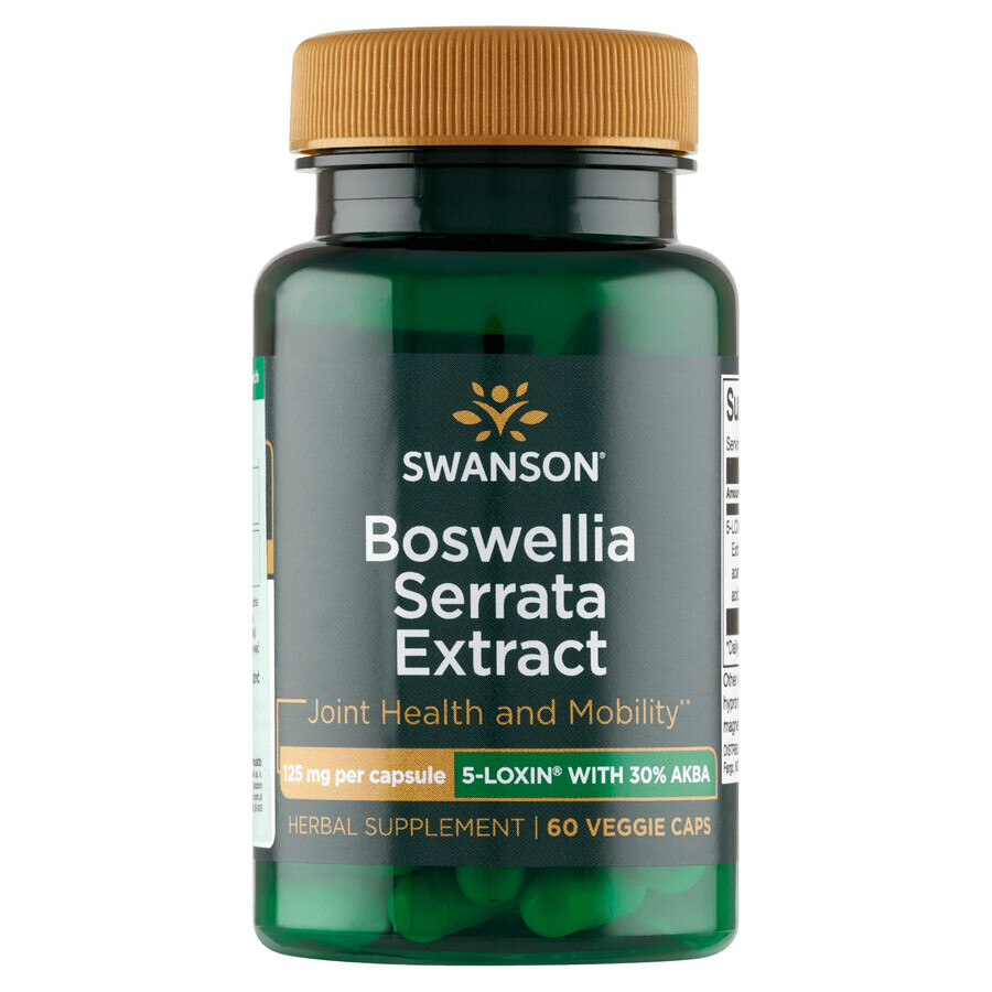 Swanson Boswellia Serrata Estratto 5-Loxin, incenso, 60 capsule vegetali