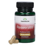 Swanson Resveratrol, resveratrolo 250 mg, 30 capsule