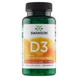 Swanson D3, vitamina D 1000 UI, 250 capsule