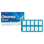 Orofar Max 2 mg + 1 mg, gusto menta, 20 pastiglie rigide