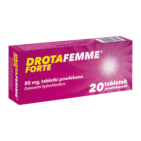 Drotafemme Forte 80 mg, 20 comprimidos