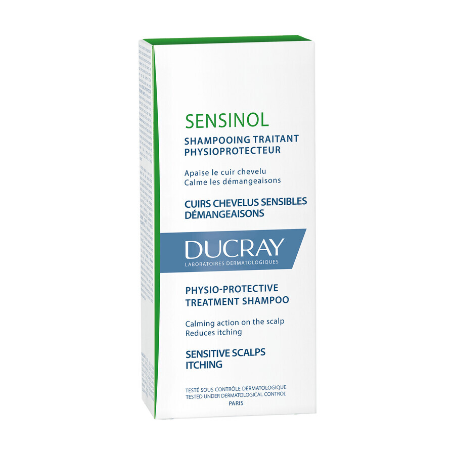 Ducray Sensinol, hair shampoo, physiological protection, 200 ml